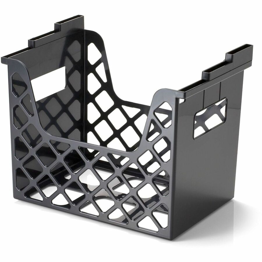Business Source Desktop File Organizer - Desktop - 30% Recycled - Black - 1 Each