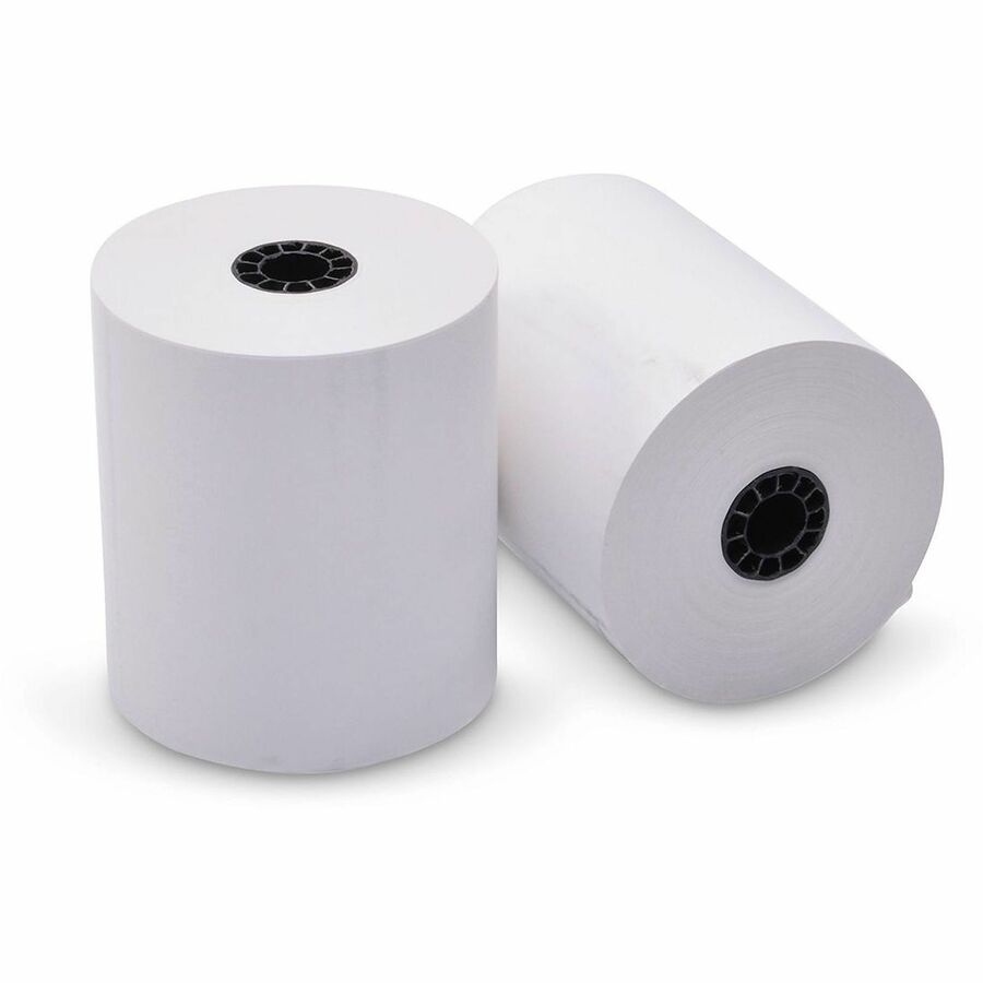ICONEX Receipt Paper Rolls - 3" x 230 ft - Single Ply - White - 50 / Carton