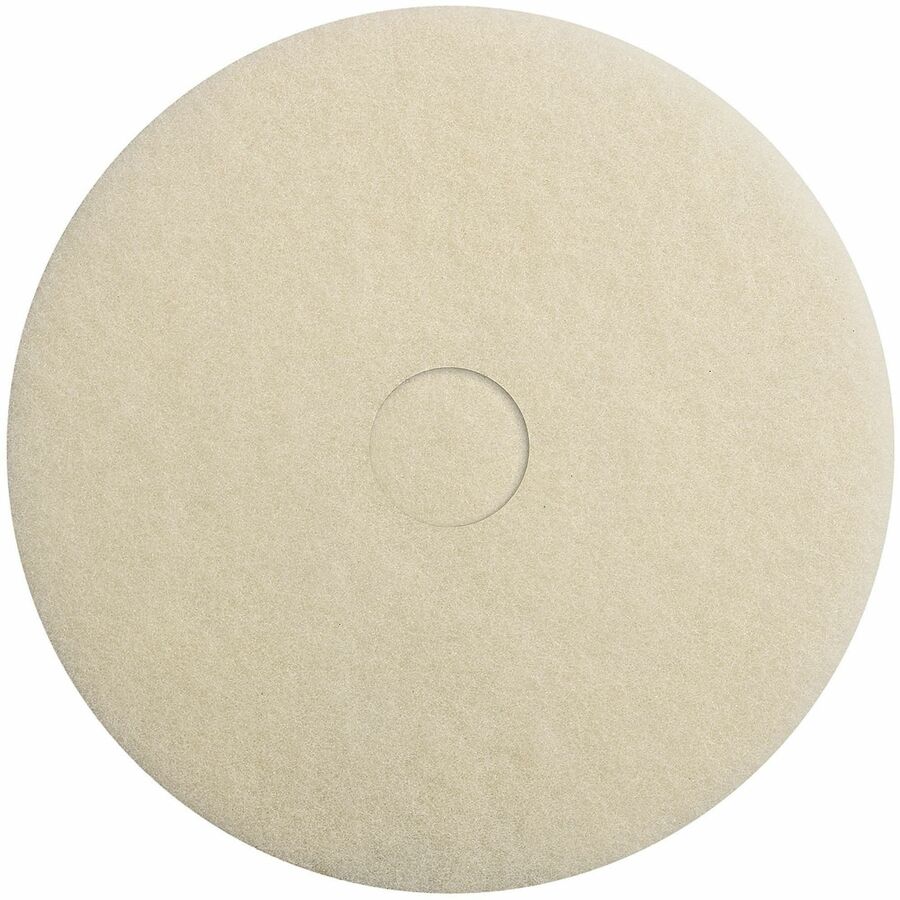 Genuine Joe Carpet Cleaning Floor Pads - Carpet, Floor, Cleaning - Dirt Remover - White - 10 / Box