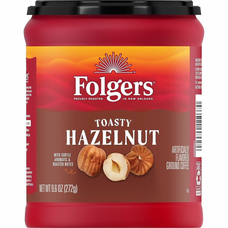 Folgers®, Ground Toasty Hazelnut Ground Coffee - Medium - Ground - Toasty Hazelnut - 1 Each