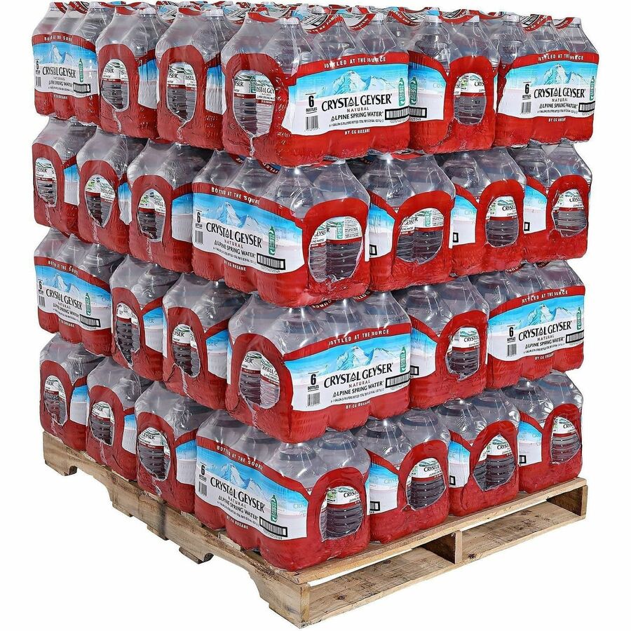 Crystal Geyser Alpine Bottled Spring Water - Natural - 48 / Pallet