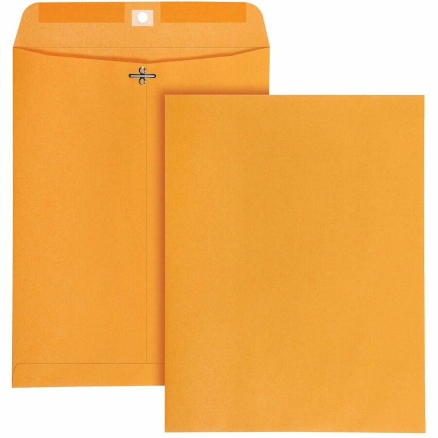 Business Source #97 Clasp Envelopes with Gummed Closure - Shipping - #97 - 10" Width x 13" Length - 28 lb - Clasp/Gummed Flap - Kraft - Kraft - 250 / Carton