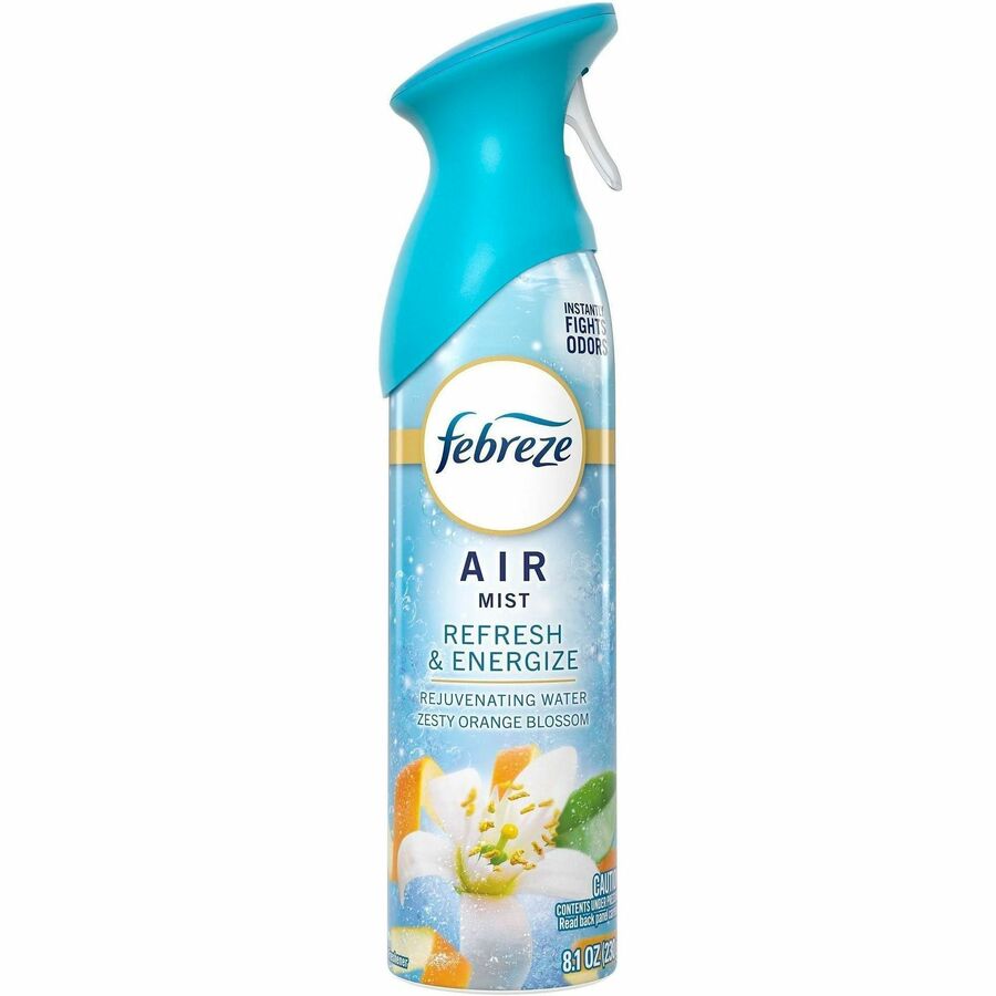 Febreze Air Mist Air Freshener Spray - Spray - 8.1 fl oz (0.3 quart) - Refresh & Energize - Odor Neutralizer, Long Lasting - 6 / Carton
