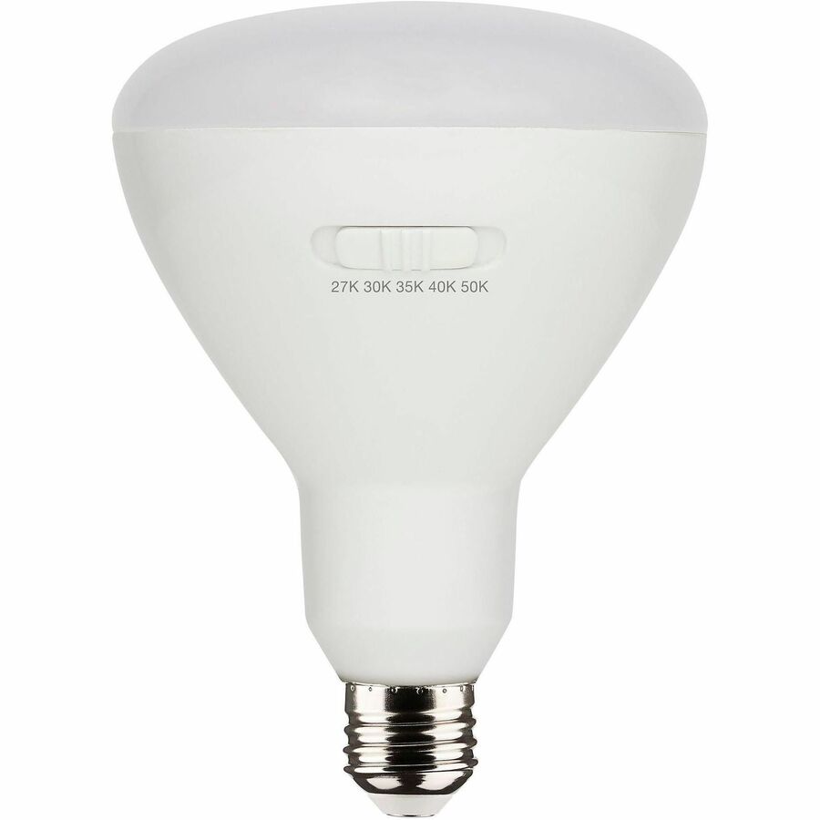 Satco CCT-Selectable BR LED Dimmable Bulbs - 13 W - 75 W Incandescent Equivalent Wattage - 120 V - 1075 lm - Reflector - BR40 Size - White - White, Warm White, Natural Light Light Color - E26 Base - 25000 Hour - 5000°, K Color Temperature - 90 CRI...