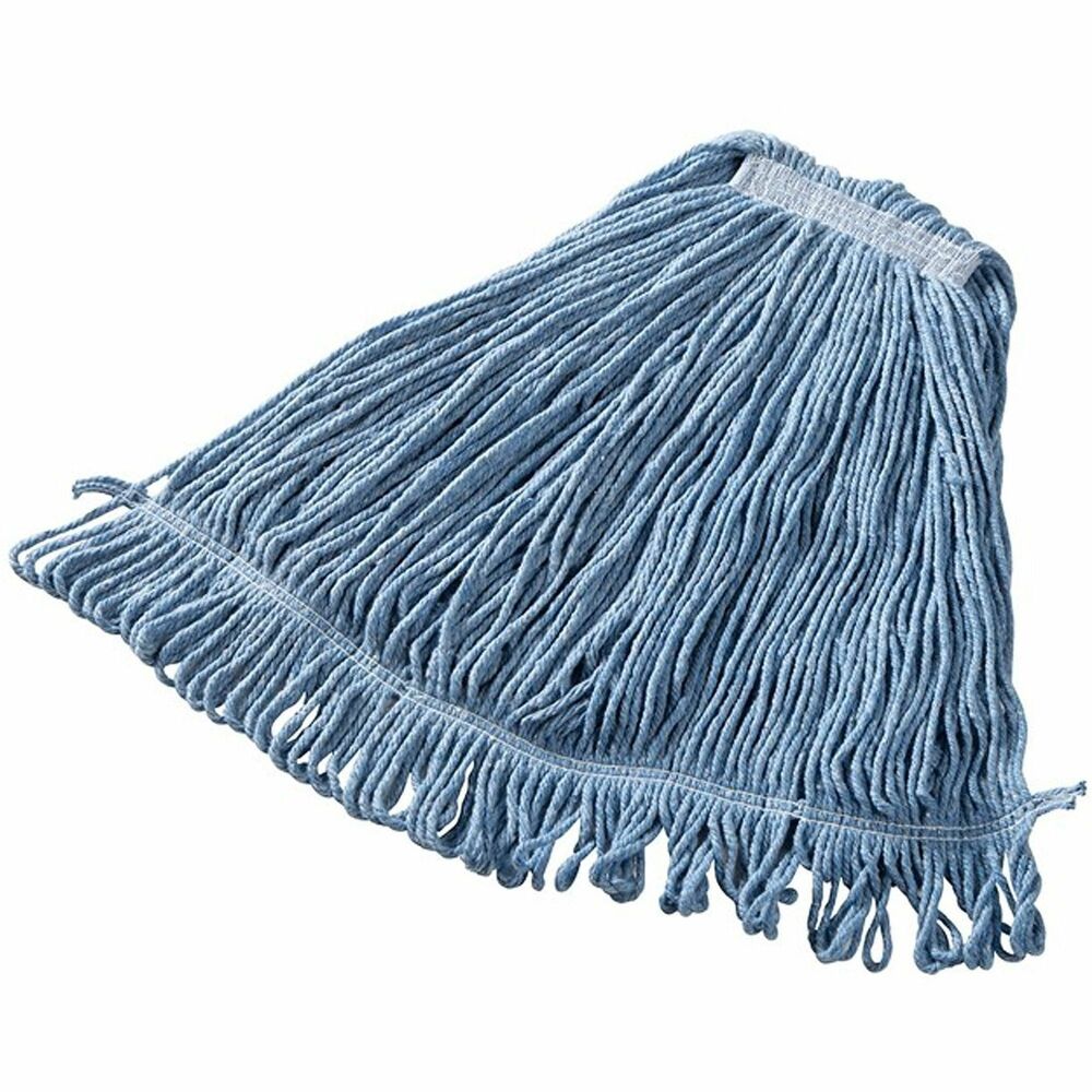 Rubbermaid Commercial Super Stitch Medium Rayon Mop - Medium - Cut Ends, 4-ply, Looped Ends, Tailband, Durable, Launderable - Rayon - 1 Each