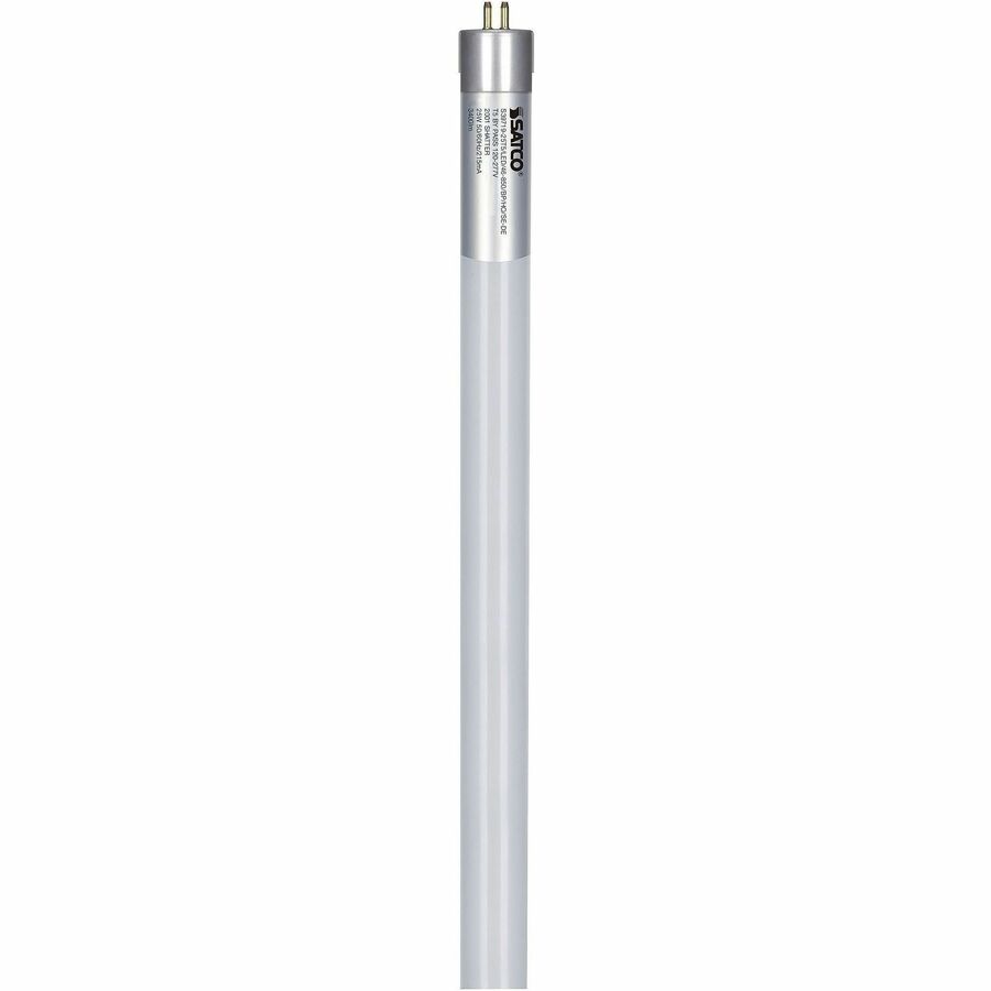 Satco T5 LED Tube Bulbs - 25 W - 100 W Incandescent Equivalent Wattage - 120 V, 277 V AC - 3400 lm - Linear - T5 Size - Frosted - White, Natural Light Light Color - G5 Base - 50000 Hour - 5000°, K Color Temperature - 80 CRI - 25 / Carton