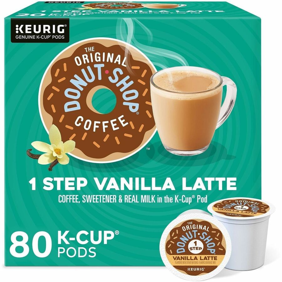 Diedrich K-Cup, Pod TODS 1-Step Latte K-Cups - K-Cup, Pod - Latte, Colombian, Vanilla - 20 Coffee/Box - 20 / Carton
