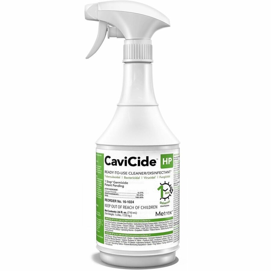 Cavicide Disinfectant Cleaner - For Multipurpose - Ready-To-Use - Spray - 24 fl oz (0.8 quart) - Recommended For: Bacteria Remover, Virus Remover, Fungi Remover - Disinfectant Spray Bottle - 12 / Carton