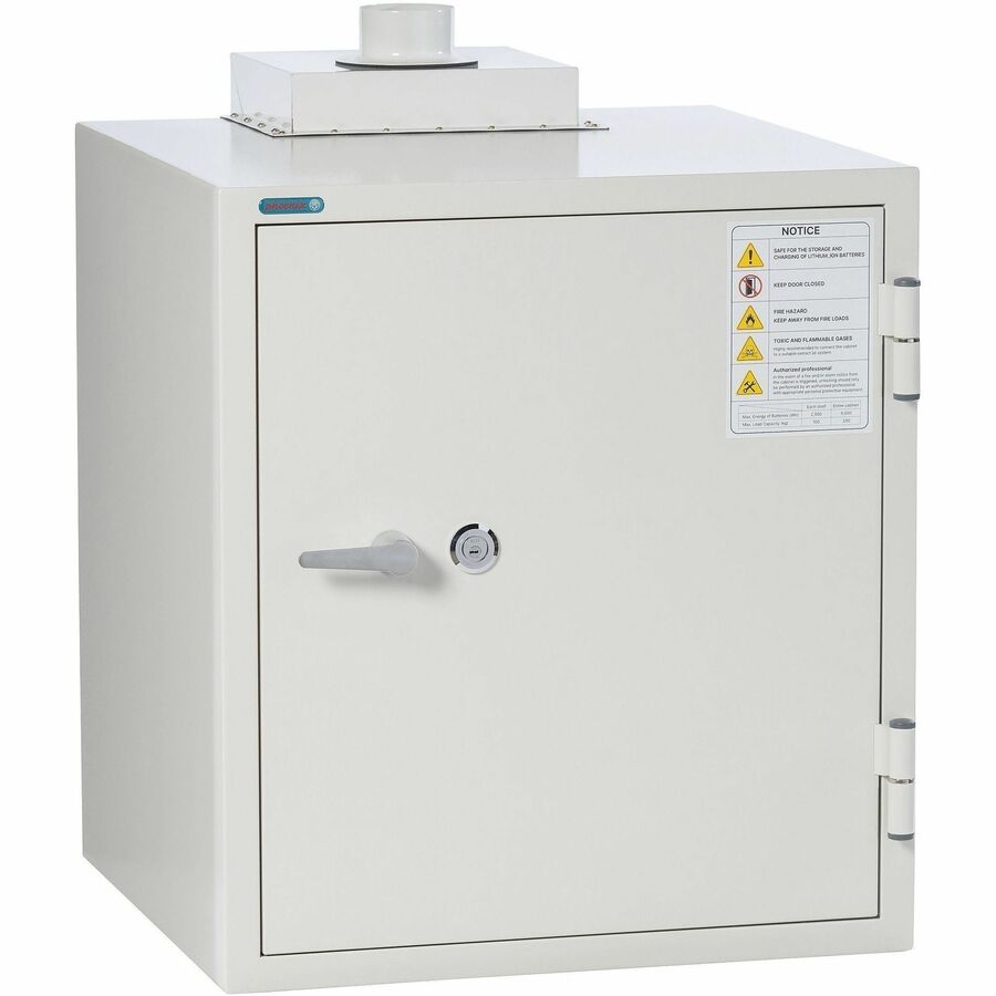 Phoenix Battery Commander Safe - 4.23 ft� - 1 Shelve(s) - Key Lock - Explosive Resistant, Fire Resistant, Heat Resistant - for Document - Internal Size 23.20" Height x 20" Width x 15.70" Depth - Overall Size 32.8" Height x 27.3" Width x 28" Depth - Whi...