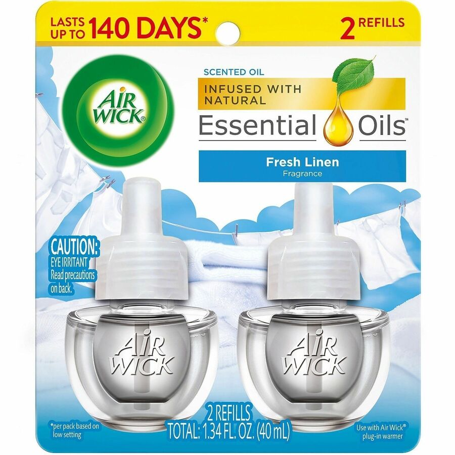 Air Wick Scent Oil Warmer Refill - Oil - 0.7 fl oz (0 quart) - Fresh Linen - 120 Day - 2 / Pack