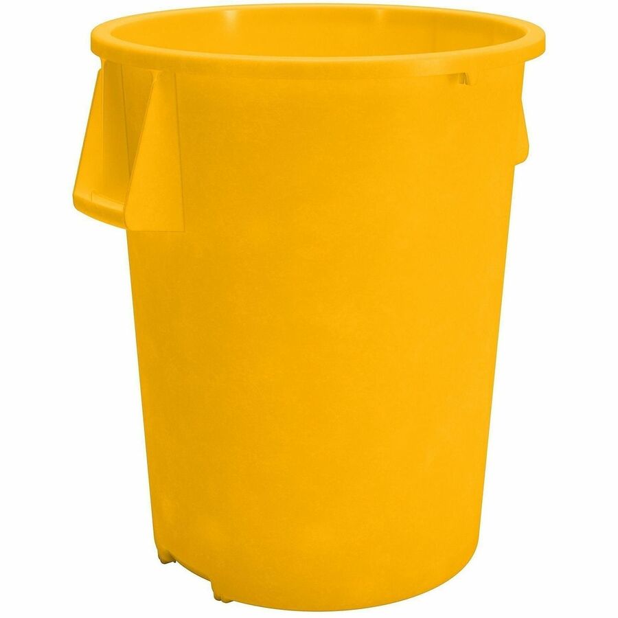 Sparta Bronco Round Waste Containers - Open Top - 44 gal Capacity - Round - Manual - For Food Service - Durable, Reinforced, Stackable, Ergonomic Handle, Recyclable - 31.6" Height x 24.2" Width x 24.2" Depth - Plastic, Linear Low-Density Polyethylene (...