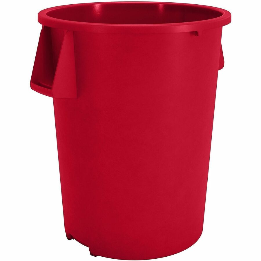 Sparta Bronco Round Waste Containers - Open Top - 44 gal Capacity - Round - Manual - For Food Service - Durable, Reinforced, Stackable, Ergonomic Handle, Recyclable - 31.6" Height x 24.2" Width x 24.2" Depth - Plastic, Linear Low-Density Polyethylene (...