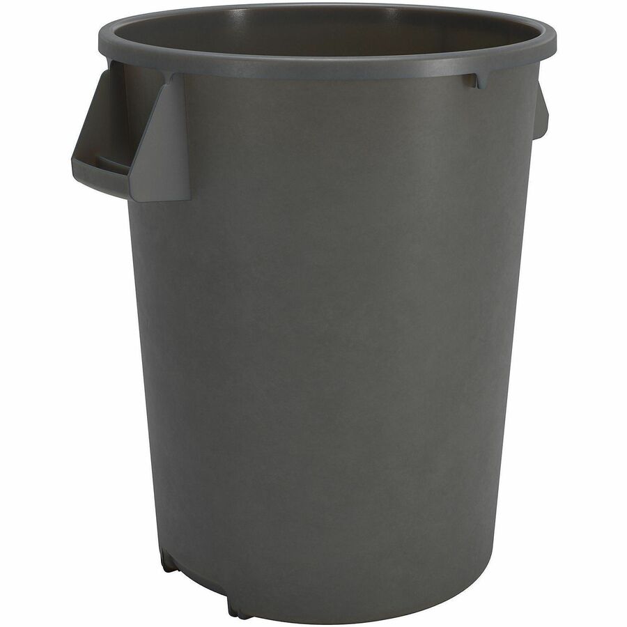 Sparta Bronco Round Waste Containers - Open Top - 44 gal Capacity - Round - Manual - For Food Service - Durable, Reinforced, Stackable, Ergonomic Handle, Recyclable - 31.6" Height x 24.2" Width x 24.2" Depth - Plastic, Linear Low-Density Polyethylene (...