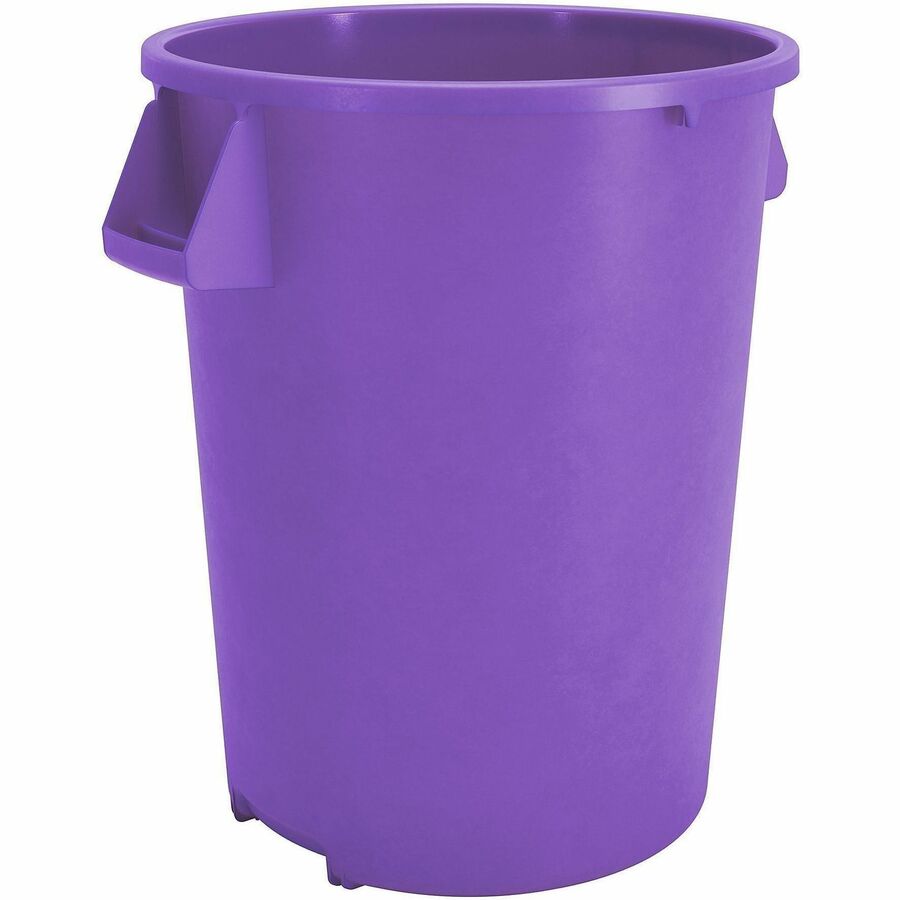 Sparta Bronco Round Waste Containers - Open Top - 44 gal Capacity - Round - Manual - For Food Service - Durable, Reinforced, Stackable, Ergonomic Handle, Recyclable - 31.6" Height x 24.2" Width x 24.2" Depth - Plastic, Linear Low-Density Polyethylene (...
