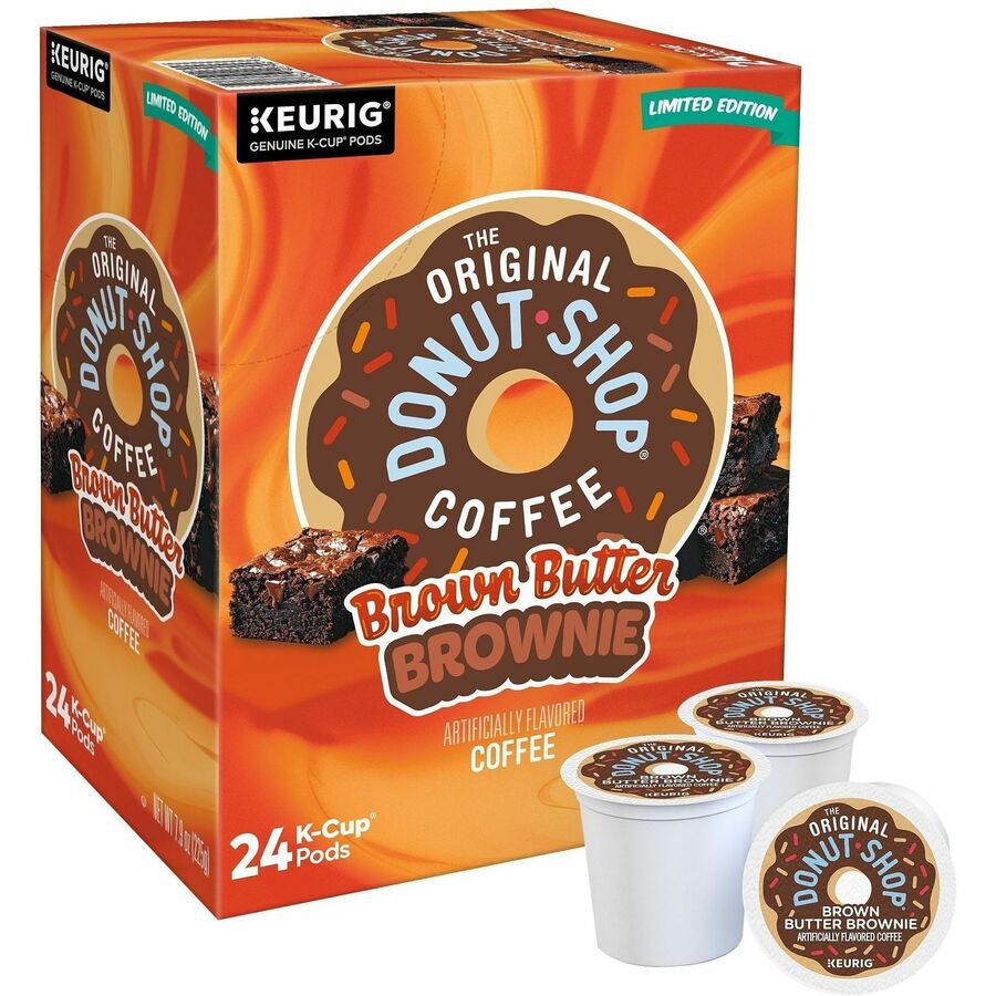 The Original Donut Shop®, K-Cup Brown Butter Brownie Coffee - K-Cup - Brown Butter Brownie