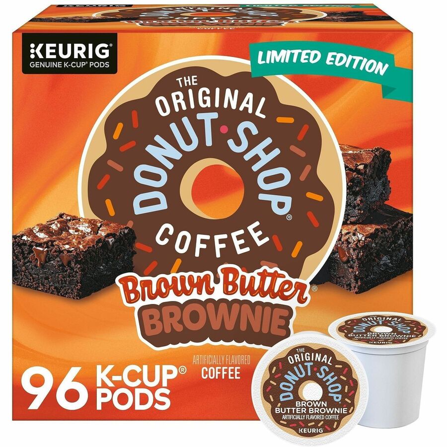 The Original Donut Shop®, K-Cup Brown Butter Brownie Coffee - K-Cup - Brown Butter Brownie