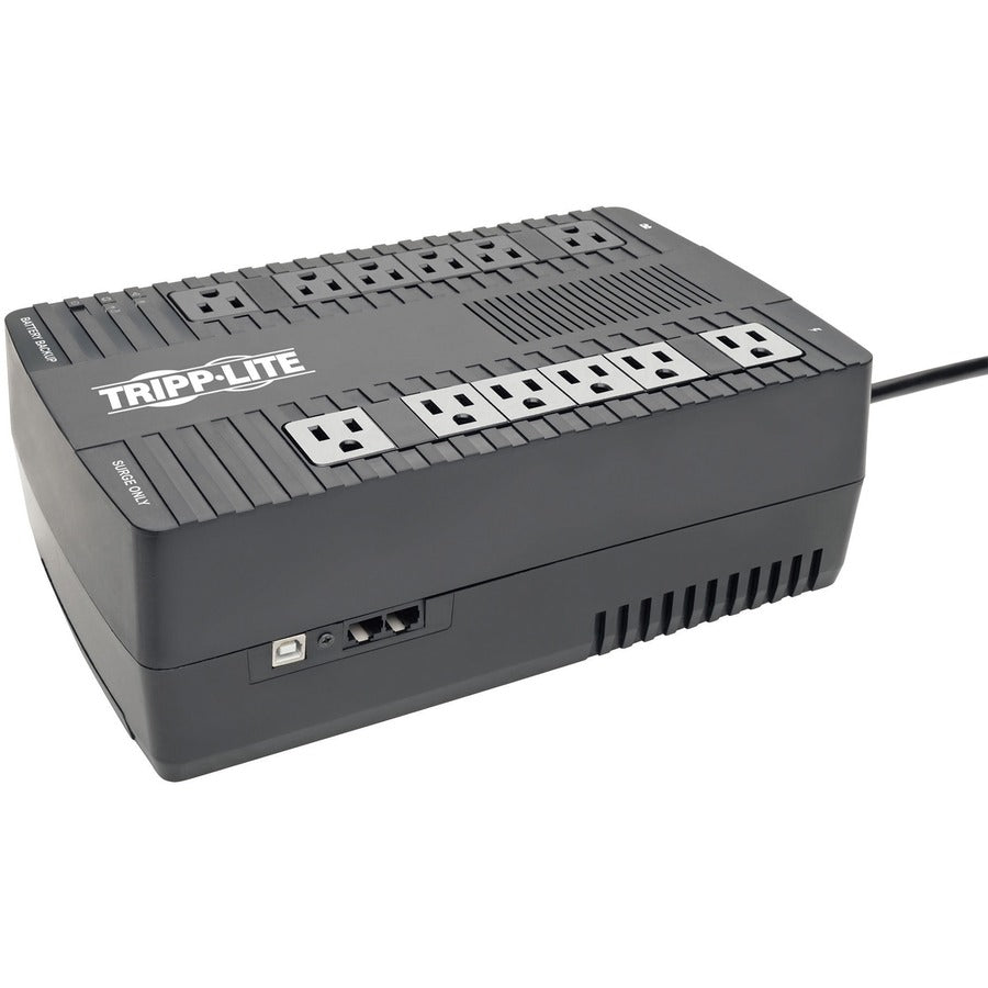 Tripp Lite series AVR 750VA Desktop UPS - Ultra-compact Desktop/Tower/Wall Mount - AVR - 9 Hour Recharge - 3 Minute Stand-by - 120 V AC Input - 110 V AC, 115 V AC, 120 V AC Output - Single Phase - USB - 12 x NEMA 5-15R Receptacle(s) - 6 x Battery/Surge...