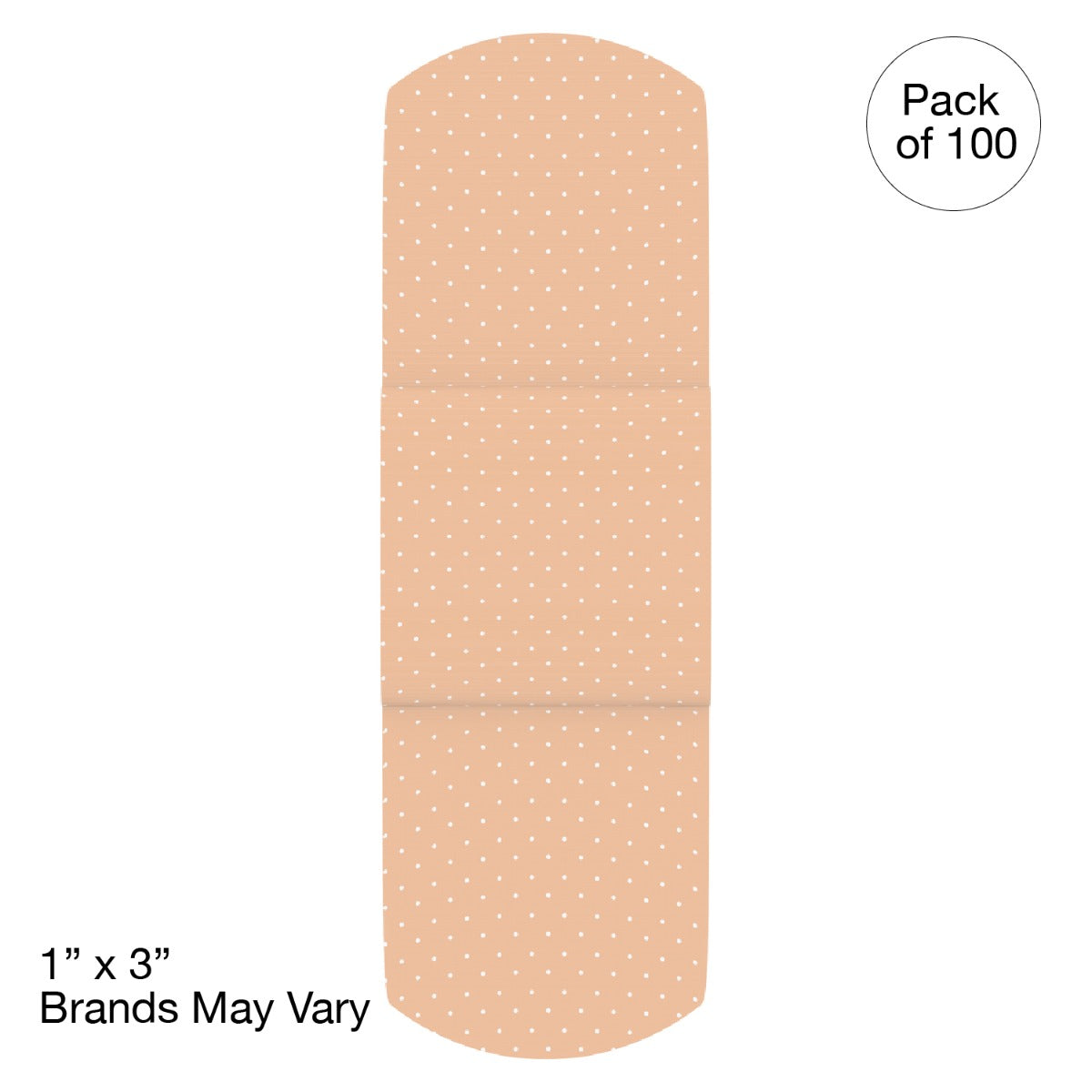 Kemp USA Plastic Bandages,1" x 3", Sterile (100 pcs)