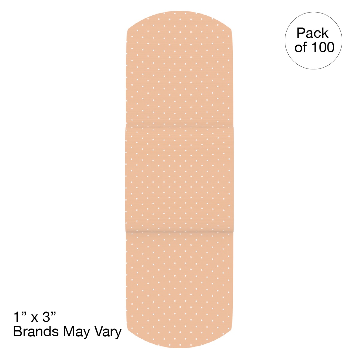 Kemp USA Plastic Bandages,1" x 3", Sterile (2,400 pcs)