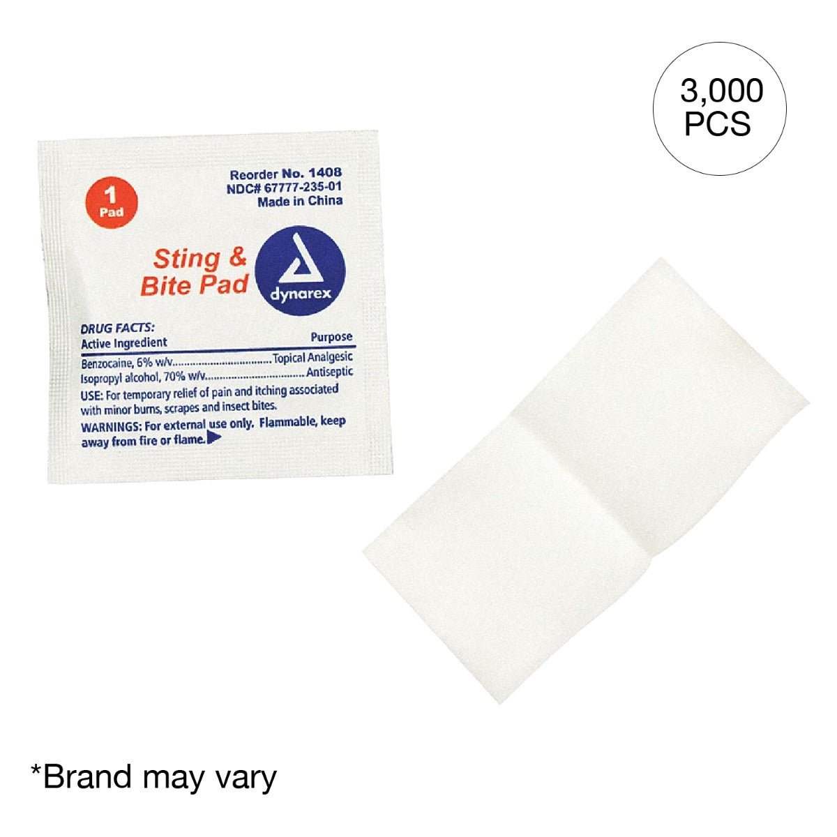 Kemp USA Insect Bite Pads (3,000 pcs)