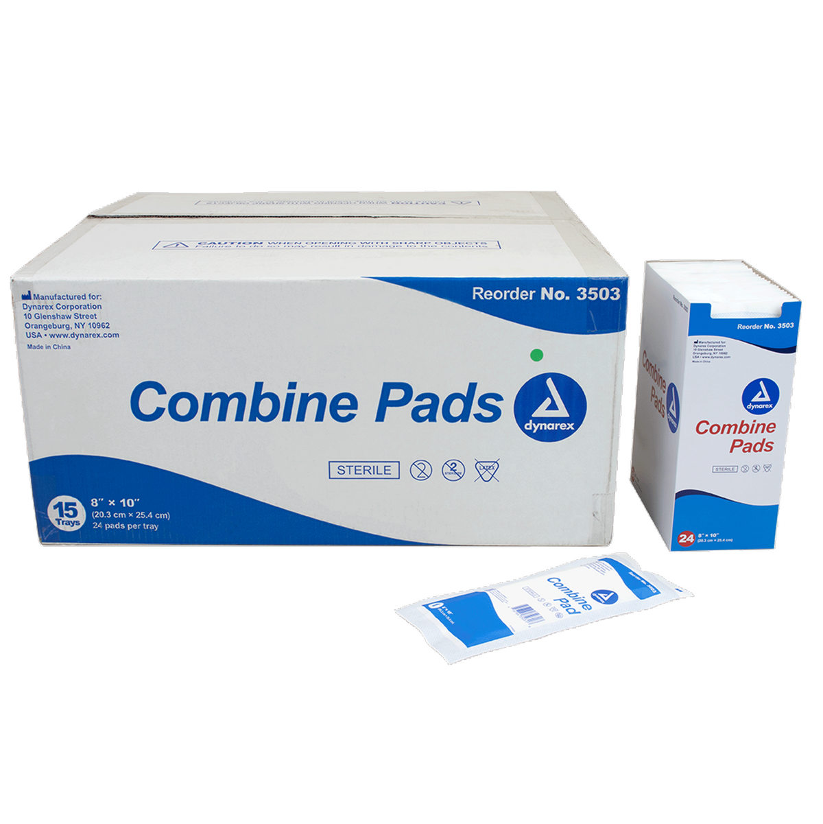 Kemp USA Combine ABD Pads, Sterile 8x10 (Single Pad)