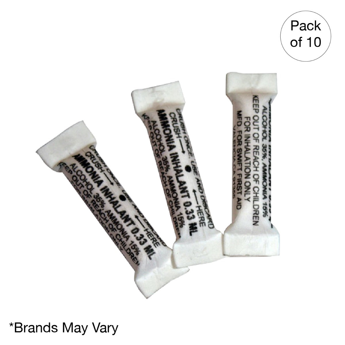 Kemp USA Ammonia Inhalants 0.33cc (10 pcs)