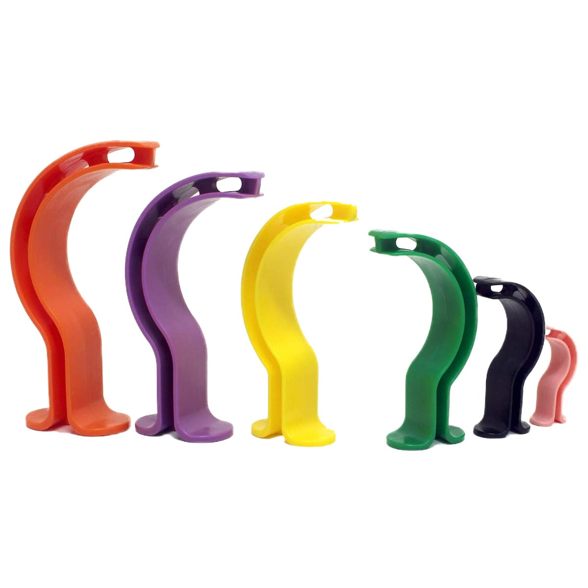Kemp USA Berman Oral Airway 6 Piece Kit, OPA Kit, Color Coded (1 Set)