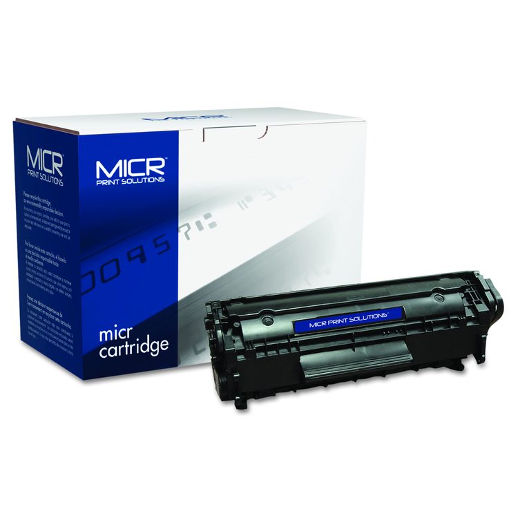 Compatible Q2612A(M) (12AM) MICR Toner, 2,000 Page-Yield, Black