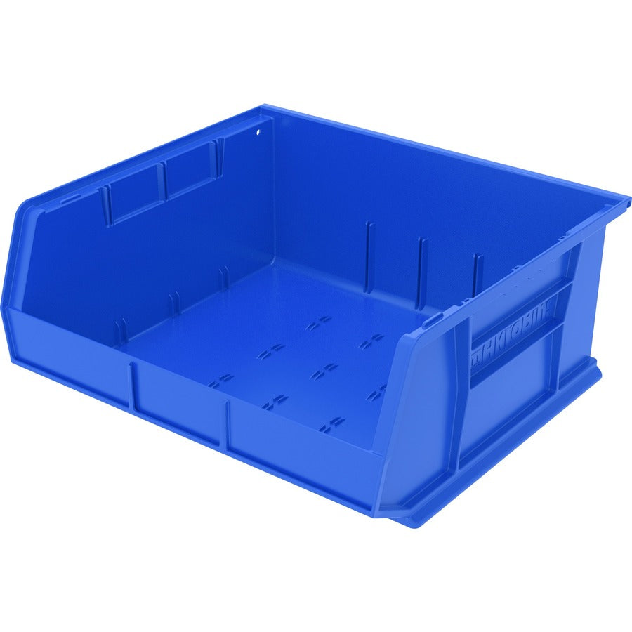 Akro-Mils Akrobins Storage Bin - 7" Height x 16.50" Width x 14.80" Depth - Unbreakable, Water Proof, Stackable, Corrosion Proof - Blue - Polymer - 1 Each
