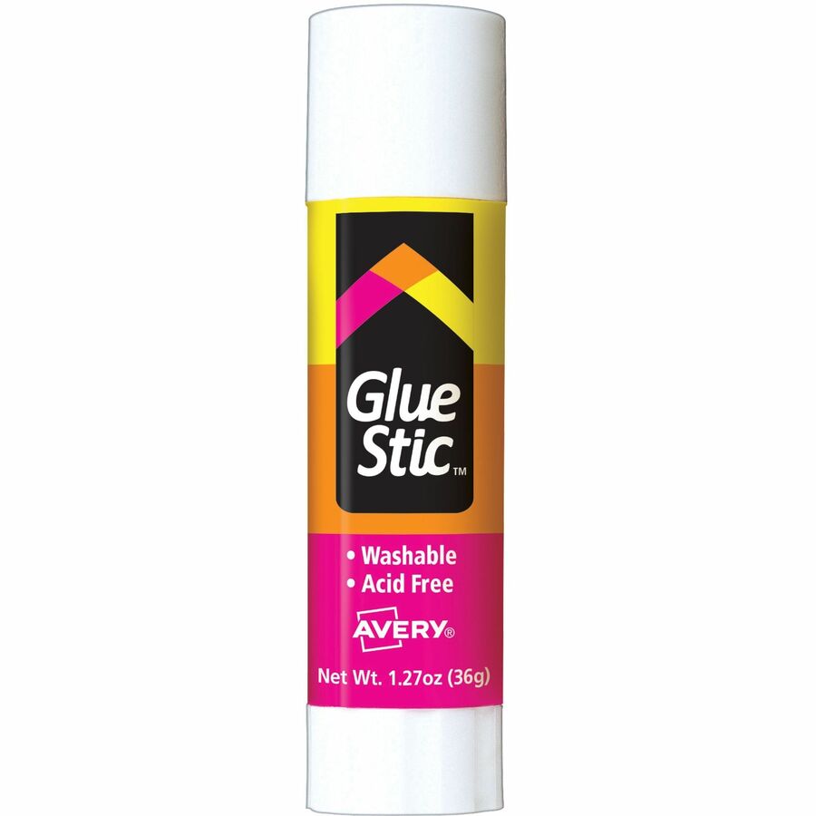 Avery®, Permanent Glue Stic - 1.27 oz - White - 1 Each