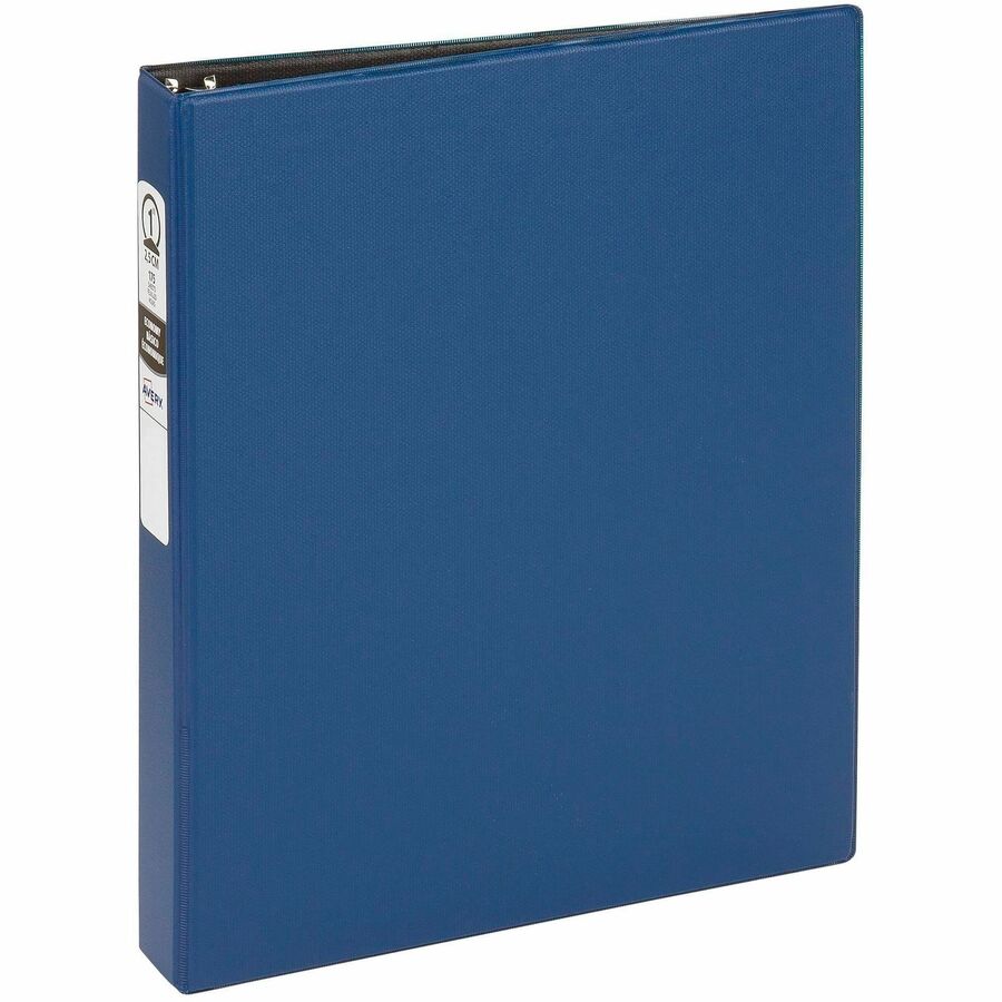 Avery®, Economy Binder - 1" Binder Capacity - Letter - 8 1/2" x 11" Sheet Size - 175 Sheet Capacity - 3 Ring - Fastener: Round Ring - Pocket: 2, Internal - Vinyl - Royal Blue - Non Locking Mechanism - 1 Each
