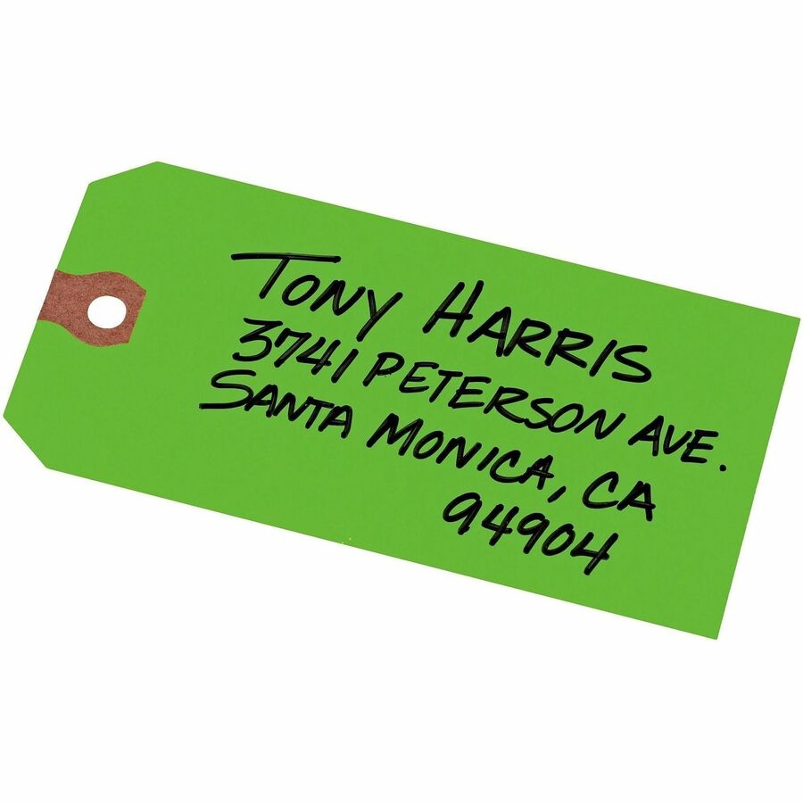 Avery®, Unstrung Shipping Tags, 11.5 pt. Stock, 4-3/4" x 2-3/8" , 1,000 Green Hang Tags - 4.75" Length x 2.37" Width - Rectangular - Card Stock - Green - 1000 / Box