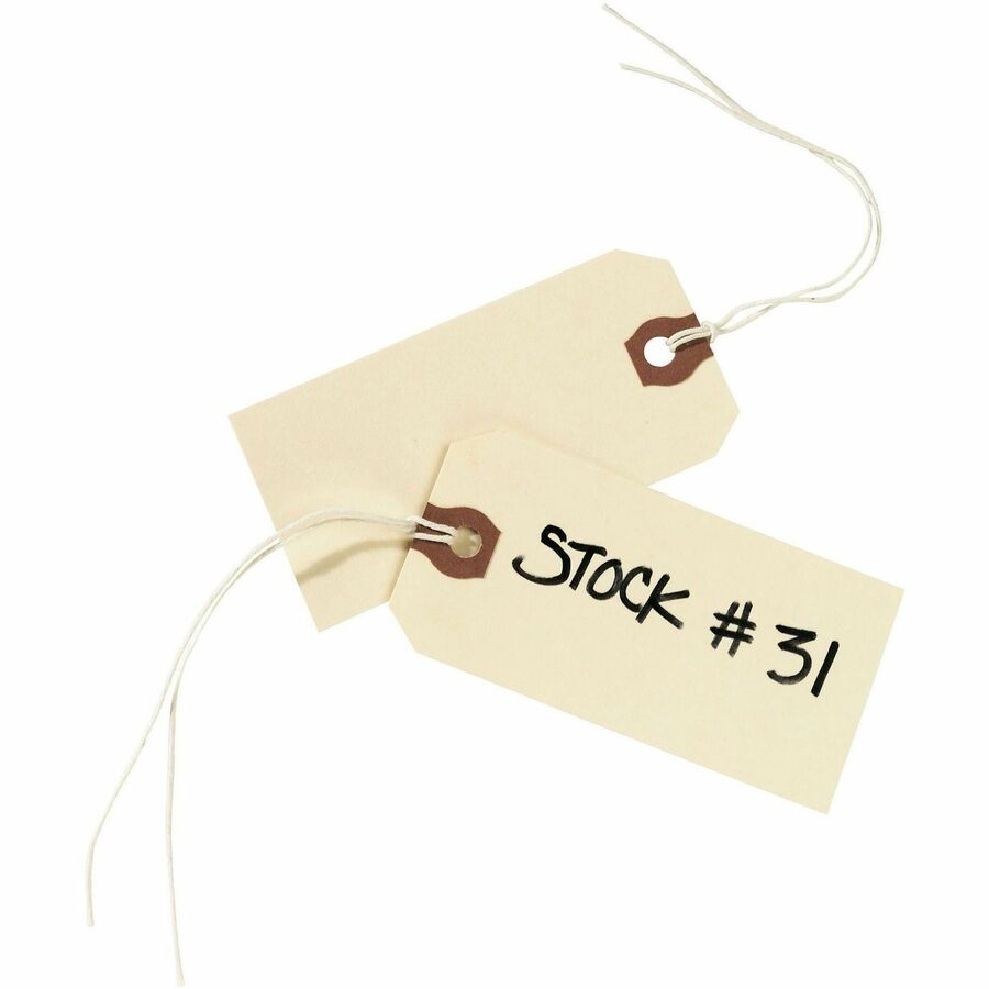 Avery®, Manila G Shipping Tag - #9 - 3.75" Length x 1.87" Width - Rectangular - String Fastener - Card Stock - Manila - 1000 / Box