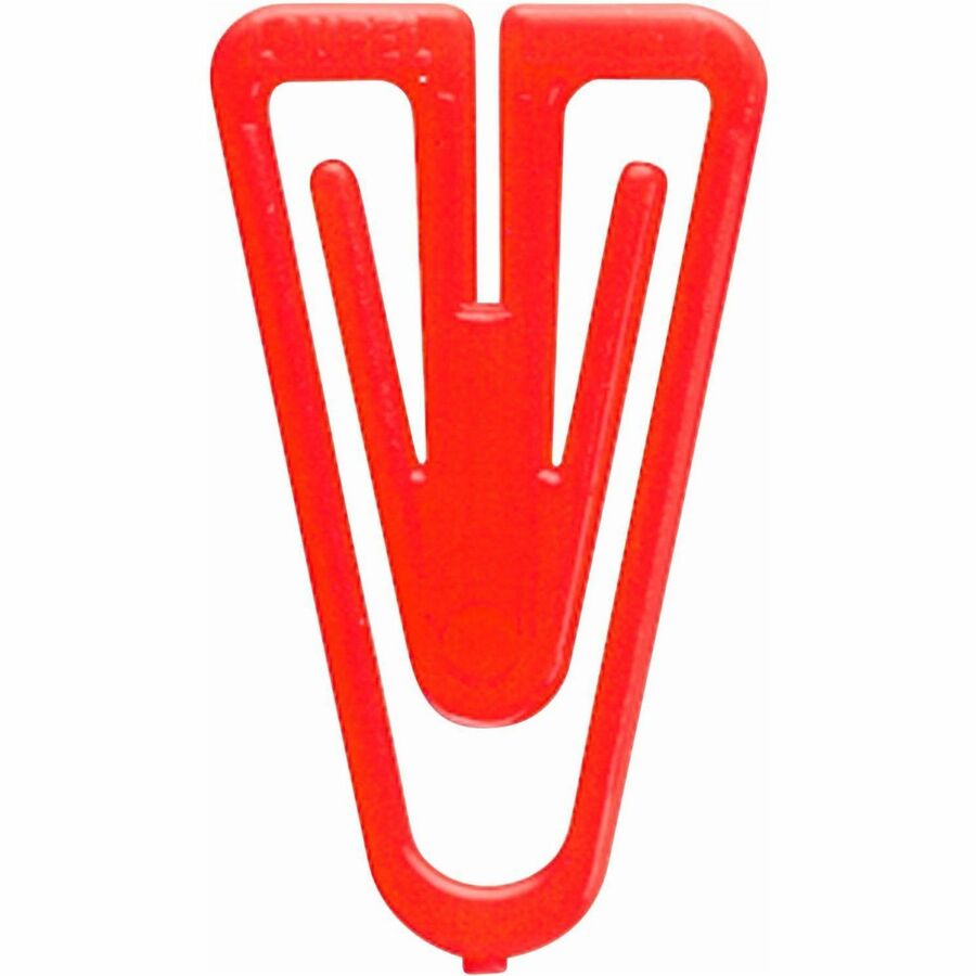 Plastiklips Paper Clips Medium Size 500 Pack ASSORTED Colors (LP-0300) - Medium - for Assignment, Paper, File, Report, Memo, Bill, Coupon, Office, Home, Classroom, Document - Durable, Non-magnetic - Assorted - Plastic - 500 / Box