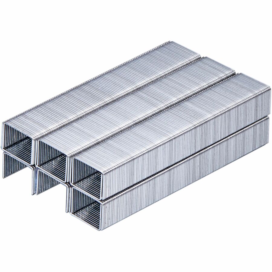 Bostitch 3/8" Heavy Duty Premium Staples - Heavy Duty - 3/8" Leg - 1/2" Crown - Holds 55 Sheet(s) - Chisel Point - Silver - High Carbon Steel - 3" Height x 0.5" Width x 0.4" Length - 1000 / Box