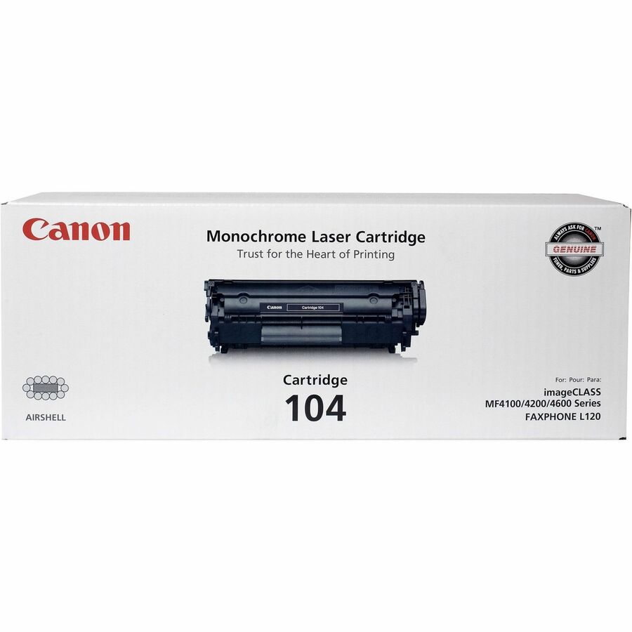 Canon Original Laser Toner Cartridge - Black - 1 Each - 2000 Pages