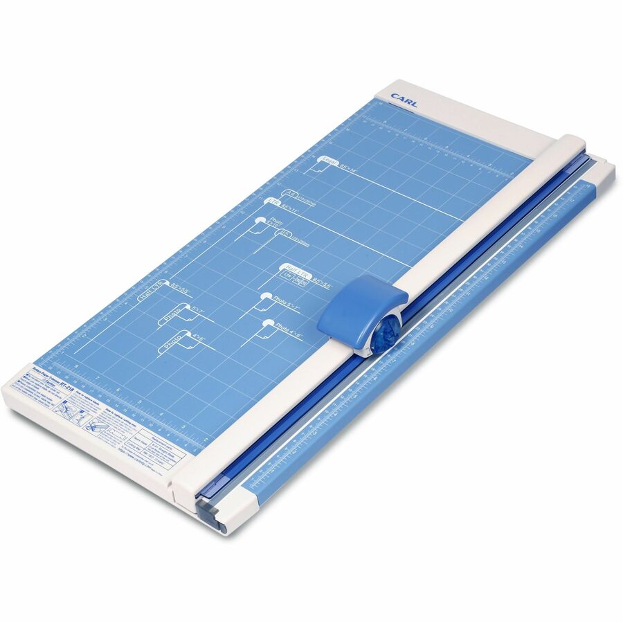 CARL 18" Professional Paper Trimmer - 10 Sheet Cutting Capacity - Carbide Blade - 18" Cutting Length - 0.7" Height x 10.3" Width x 18" Depth - White - 1 Each