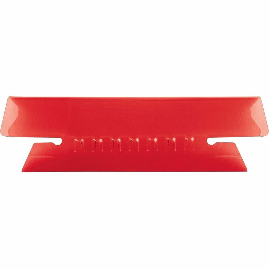 Pendaflex Hanging Folder Plastic Insertable Tabs - 25 Tab(s) - 3 Tab(s)/Set - 3.50" Tab Width - Red Plastic Tab(s) - 10% - 25 / Pack