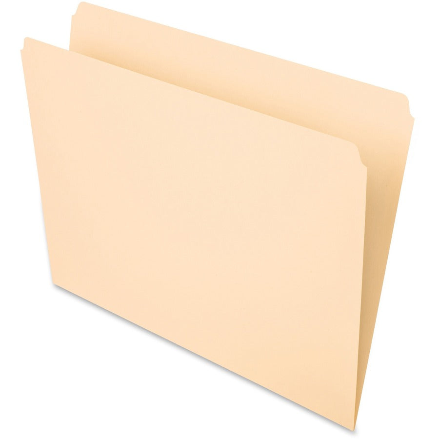 Pendaflex Essentials Letter Top Tab File Folder - 8 1/2" x 11" - 3/4" Expansion - 11 pt. - 1 Plys - Manila Paper - Manila - 10% Recycled - 100 / Box