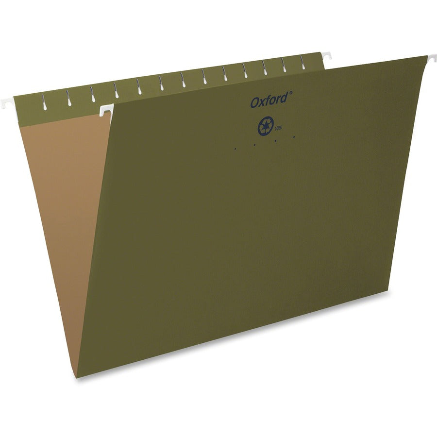 Pendaflex Essentials Legal Hanging Folder - 8 1/2" x 14" - Standard Green - 100% Recycled - 25 / Box
