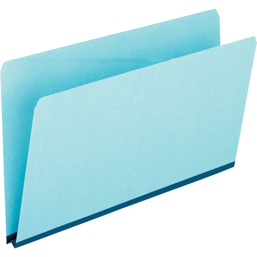 Pendaflex Legal Top Tab File Folder - 8 1/2" x 14" - 1" Expansion - 25 pt. - Tyvek, Pressboard - Blue - Reinforced Gusset, Heavy Duty - 65% Recycled - 25 / Box