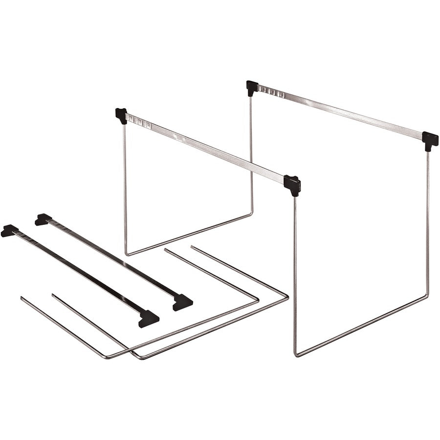 Pendaflex Actionframe Drawer File Frames - Letter - 14" to 18" Long - Steel - Stainless Steel - 2 / Box