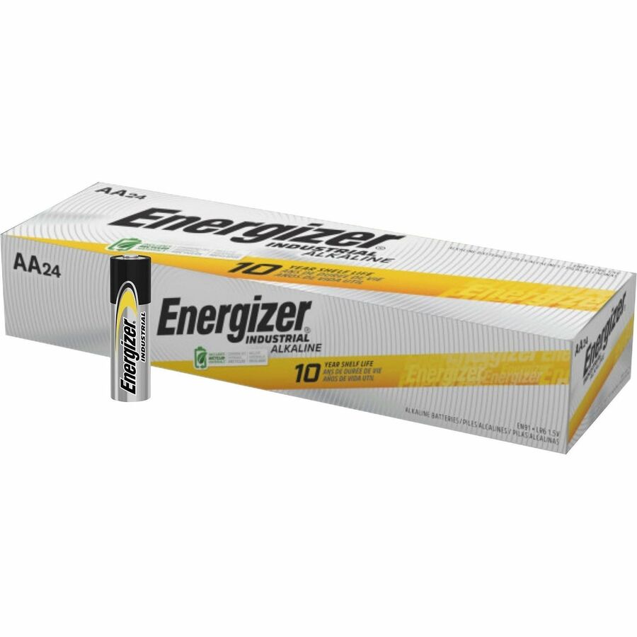 Energizer Industrial Battery - For Vending Machine, Office, Classroom, Electronics - AA - 24 / Box