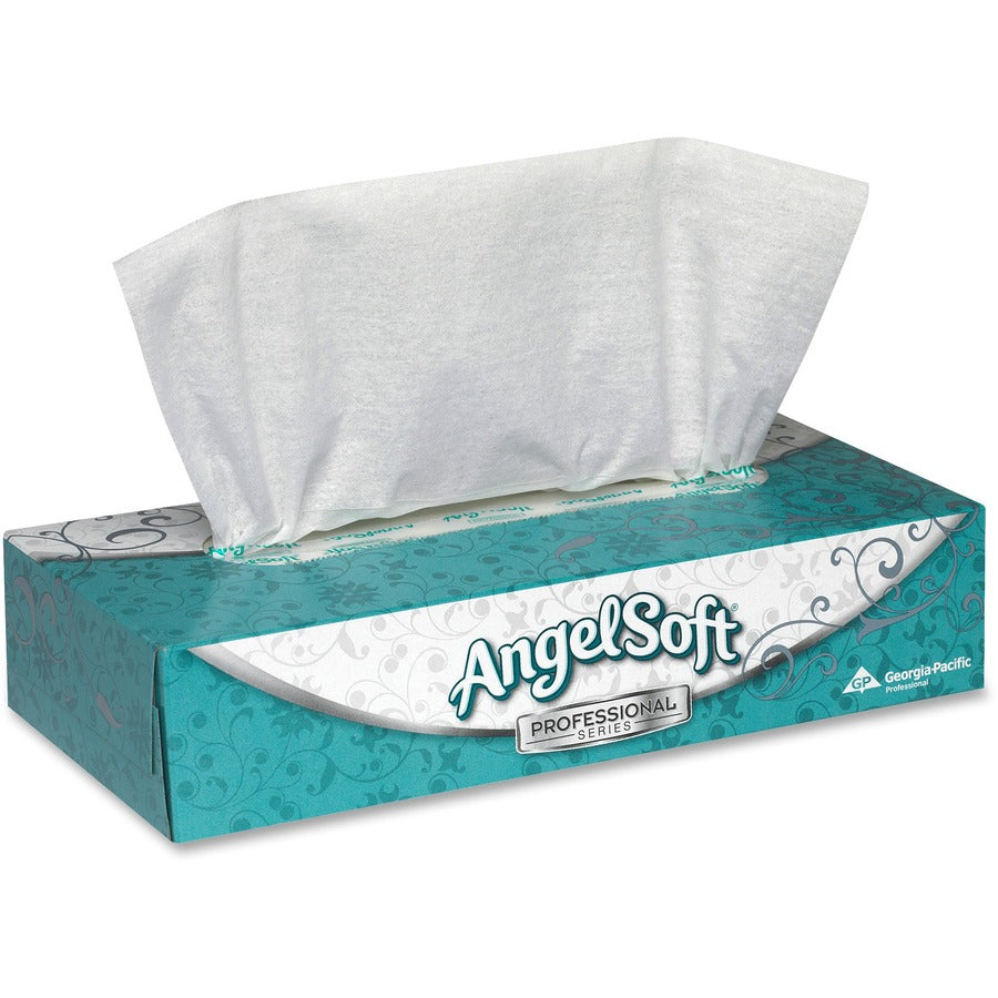 Angel Soft Professional Series Premium Facial Tissue - 2 Ply - 8.85" Width x 7.65" Length - White - Fiber/ - 1 Box