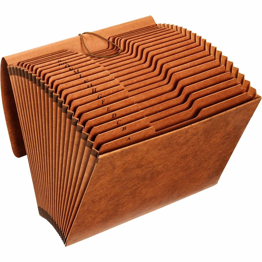 Pendaflex 1/3 Tab Cut Legal Recycled Expanding File - 8 1/2" x 14" - 21 Pocket - Top Tab Location - 80 pt. - Tyvek - Brown - Reinforced, Reinforced - 10% Recycled - 1 Each