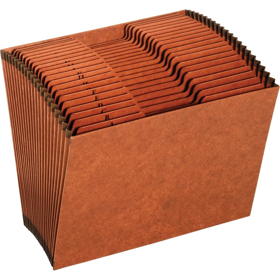 Pendaflex 1/3 Tab Cut Letter Recycled Expanding File - 8 1/2" x 11" - 21 Pocket - Top Tab Location - 80 pt. - Tyvek - Brown - Reinforced, Heavy Duty, Rip Resistant - 10% Recycled - 1 Each