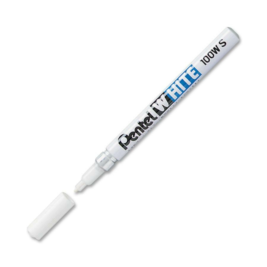 Pentel Felt Tip White Markers - White Ink - 1 Each