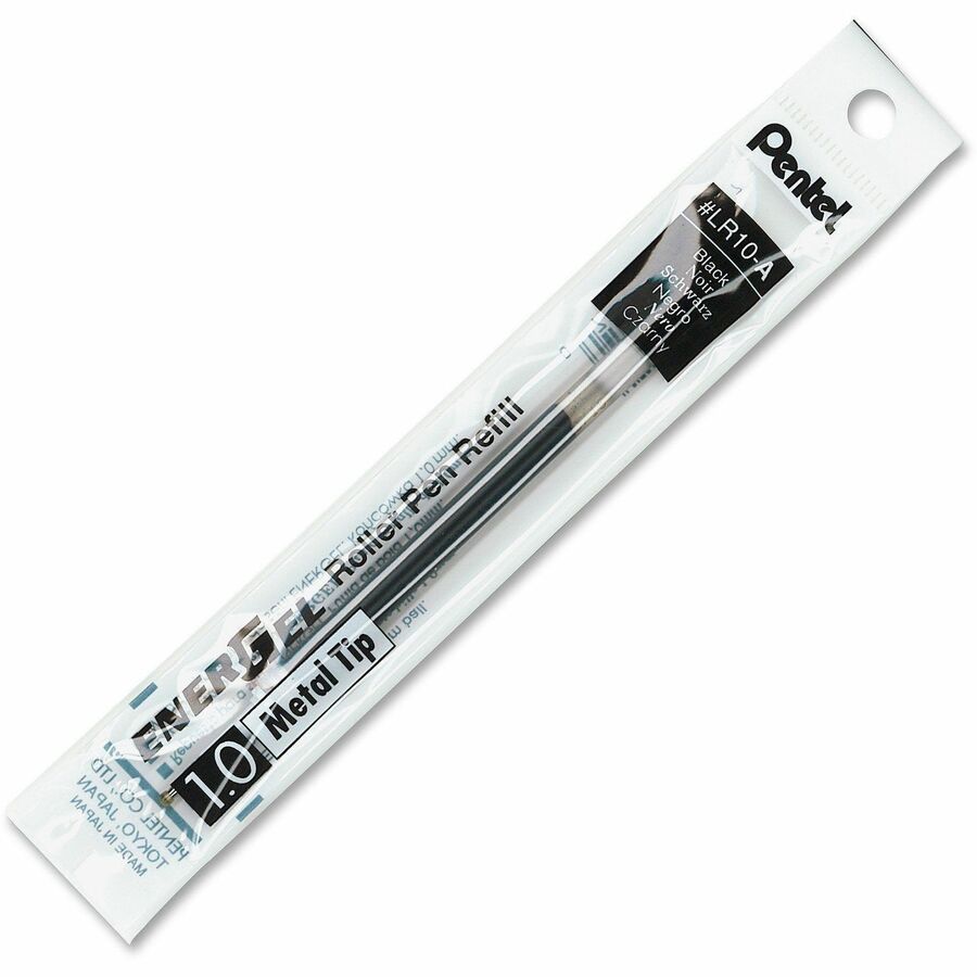 Pentel EnerGel Liquid Gel Pen Refills - 1 mm , Bold Point - Black Ink - Metal Tip - 1 Each