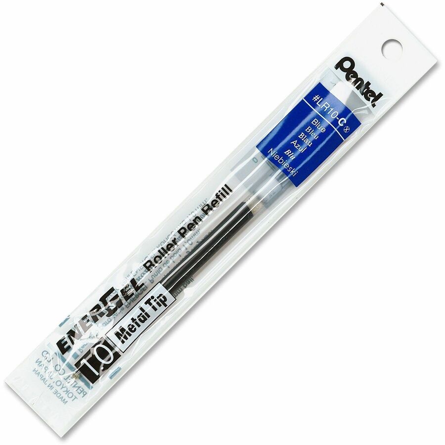 Pentel EnerGel Liquid Gel Pen Refills - 1 mm , Bold Point - Blue Ink - Metal Tip - 1 Each