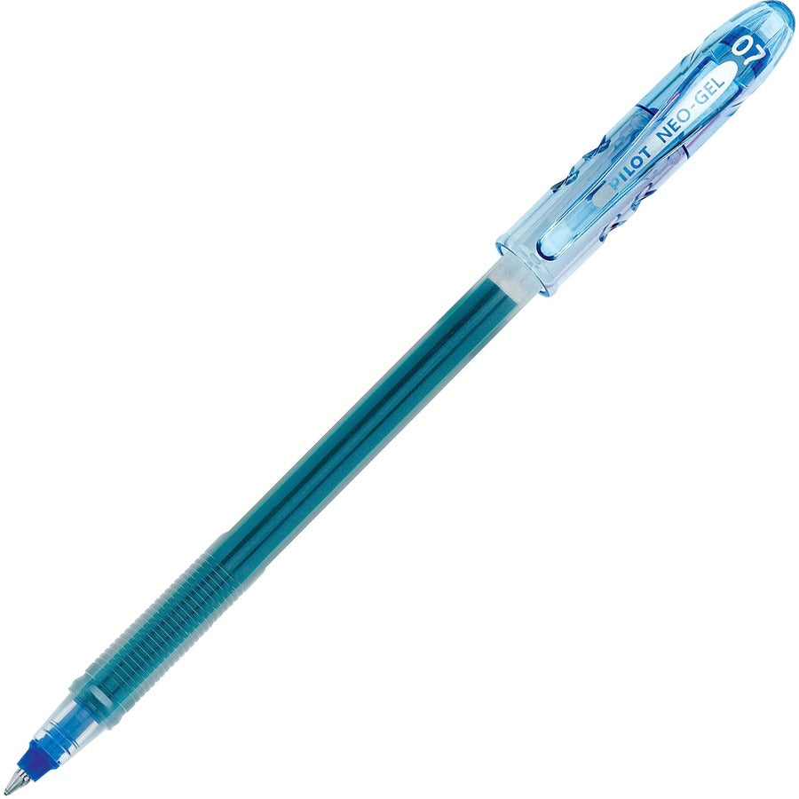 Pilot Neo-Gel Rollerball Pens - Blue Ink - Gel-based - Translucent Barrel - 12 / Dozen